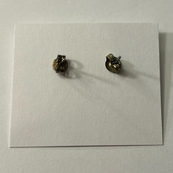 CLAIRE'S Green Jade Mini Circular Ball Stud Earrings - Picture 2 of 2